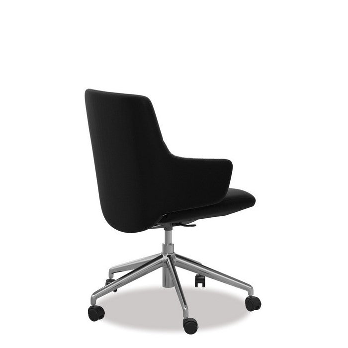 Stressless® Mint Leather Home Office Chair - Low Back (Paloma Black) - Paulas Home & Living