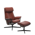 Stressless® Paul Leather Recliner - Cross Base (Paloma Dark Henna) - Paulas Home & Living