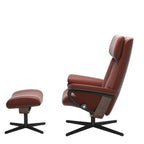 Stressless® Paul Leather Recliner - Cross Base (Paloma Dark Henna) - Paulas Home & Living