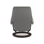 Stressless® Sunrise Large Leather Recliner - Classic Base (Batick Platinum Grey) - Paulas Home & Living