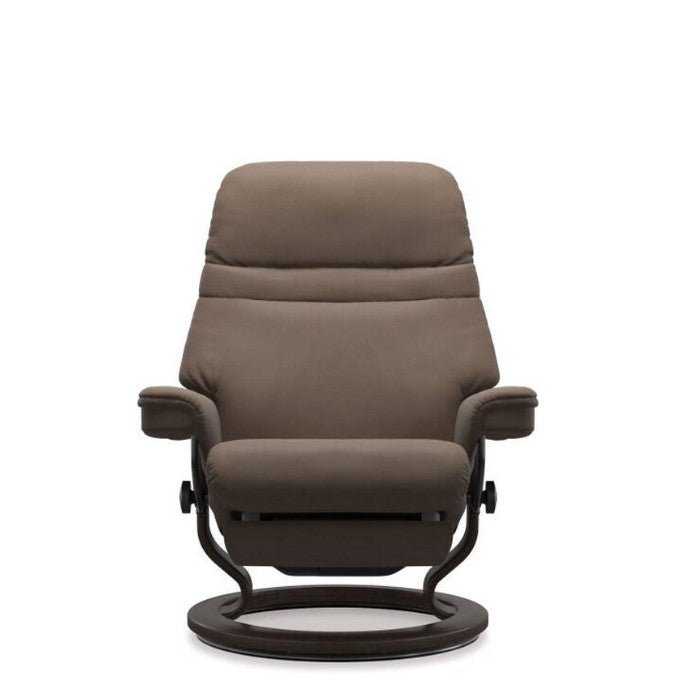 Stressless® Sunrise Large Leather Recliner - Classic Power - Special Buy (Batick Batick Mole) - Paulas Home & Living