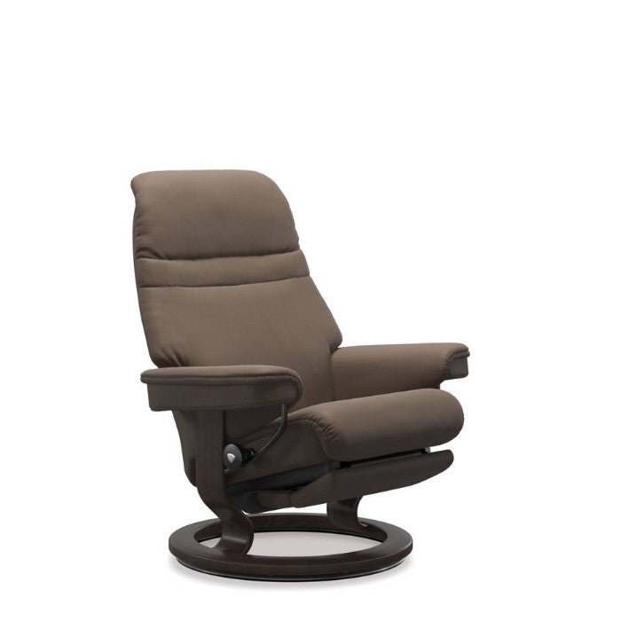 Stressless® Sunrise Large Leather Recliner - Classic Power - Special Buy (Batick Batick Mole) - Paulas Home & Living