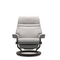 Stressless® Sunrise Medium Leather Recliner - Classic Power - Special Buy (Batick Platinum Grey) - Paulas Home & Living