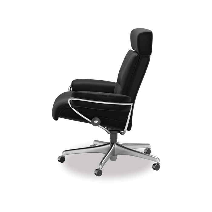 Stressless® Tokyo Leather Home Office Chair - Adjustable Headrest - Paulas Home & Living
