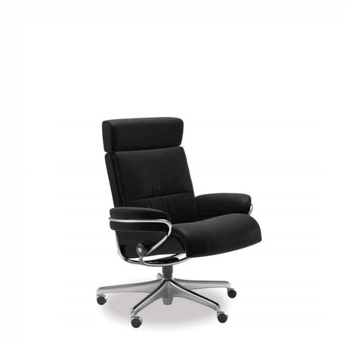 Stressless® Tokyo Leather Home Office Chair - Adjustable Headrest - Paulas Home & Living