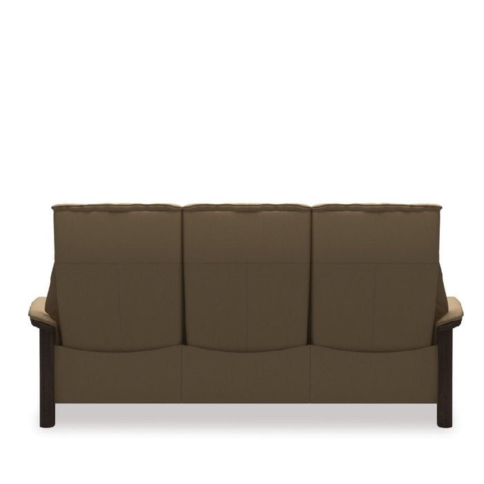 Stressless® Windsor 3 Seater Recliner Sofa - High Back (Paloma Sand leather) - Paulas Home & Living