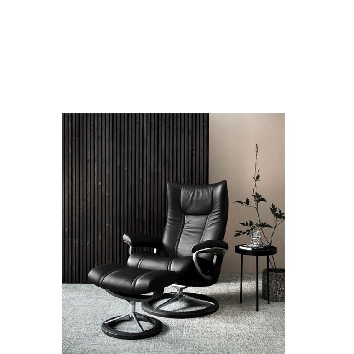 Stressless Wing Leather Recliner - Signature Base (Paloma) - Paulas Home & Living
