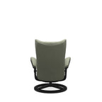 Stressless® Wing Medium Leather Recliner - Signature Base (Paloma Shadow Green) - Paulas Home & Living