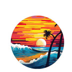 Sunset Waves Coaster Set - Glass - Paulas Home & Living