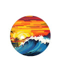 Sunset Waves Coaster Set - Glass - Paulas Home & Living