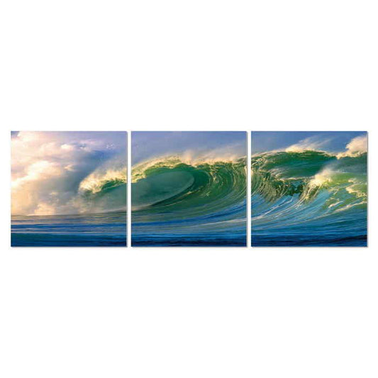 Surfs Up 3pc 2400x800 Perpex Wall Art - Paulas Home & Living