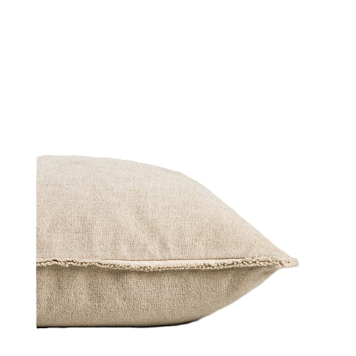 Sutton Praline Lodge Cushion (Cotton/Linen) - Two Sizes to suit