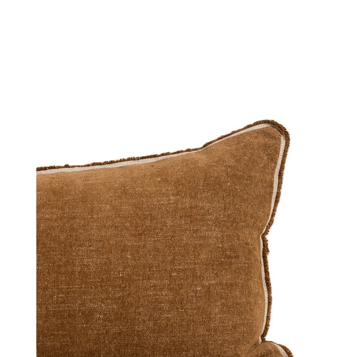 Sutton Praline Lodge Cushion (Cotton/Linen) - Two Sizes to suit