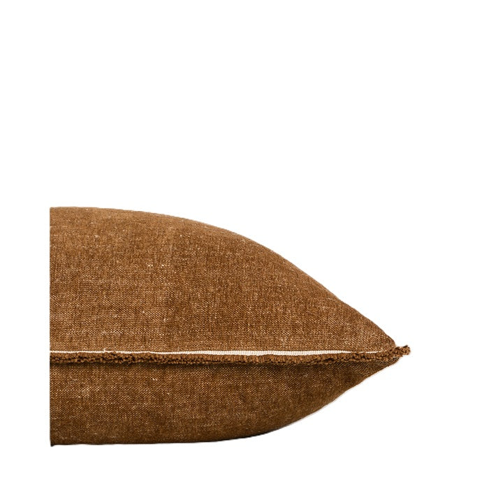 Sutton Praline Lodge Cushion (Cotton/Linen) - Two Sizes to suit