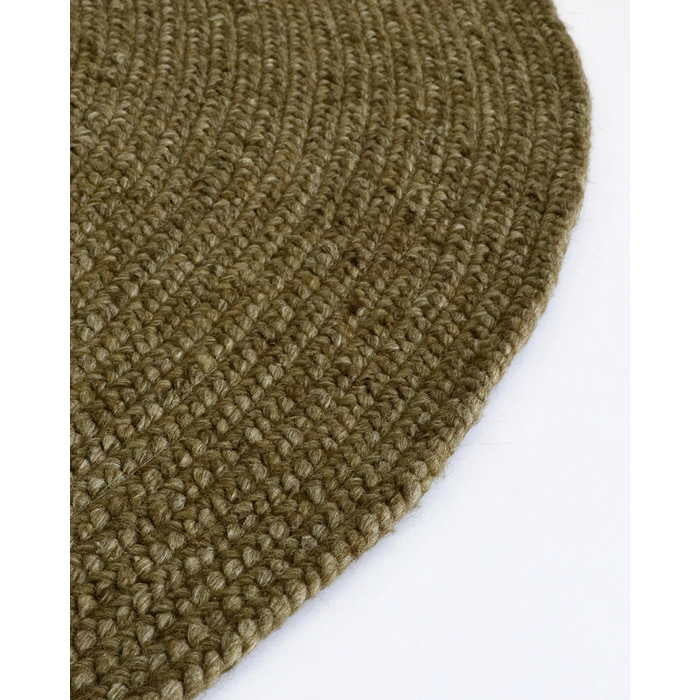 Tairua Round Floor Rug - Moss Green - Paulas Home & Living