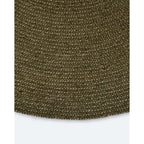 Tairua Round Floor Rug - Moss Green - Paulas Home & Living