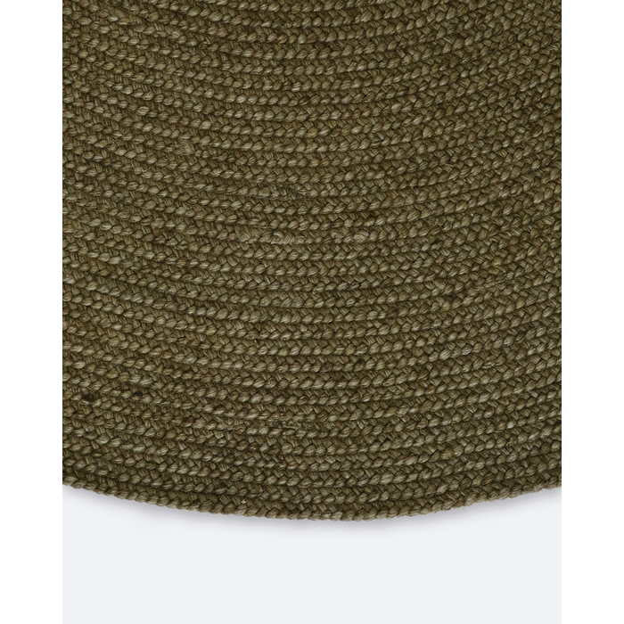 Tairua Round Floor Rug - Moss Green - Paulas Home & Living