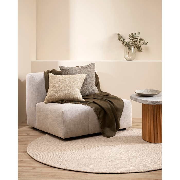 Tairua Round Floor Rug - Natural Straw - Paulas Home & Living