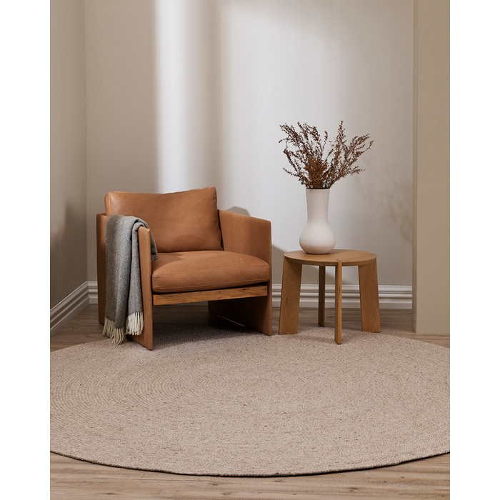 Tairua Round Floor Rug - Natural Straw - Paulas Home & Living