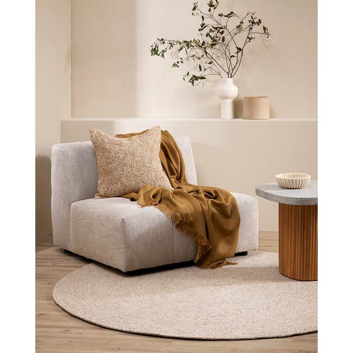 Tairua Round Floor Rug - Natural Straw - Paulas Home & Living