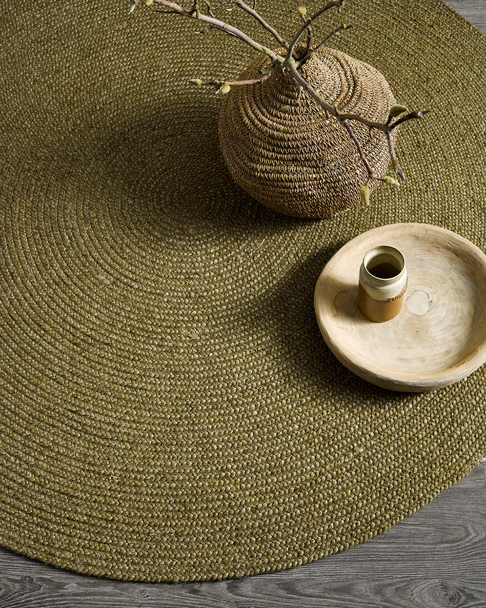 Tairua Floor Rug - round (Wool Mix)