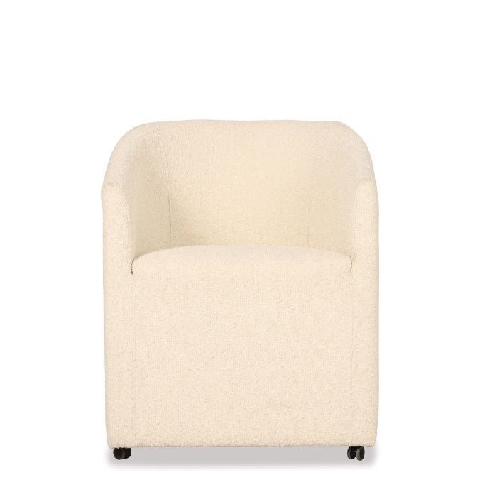 Tara Armchair - White Boucle - Paulas Home & Living