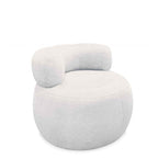 Tash Swivel Occasional Chair - Boucle White - Paulas Home & Living