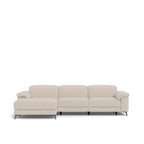 Tate 3 Seater Power Reclining Sofa with Chaise in Fabric - Paulas Home & Living