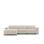 Tate 3 Seater Power Reclining Sofa with Chaise in Fabric - Paulas Home & Living