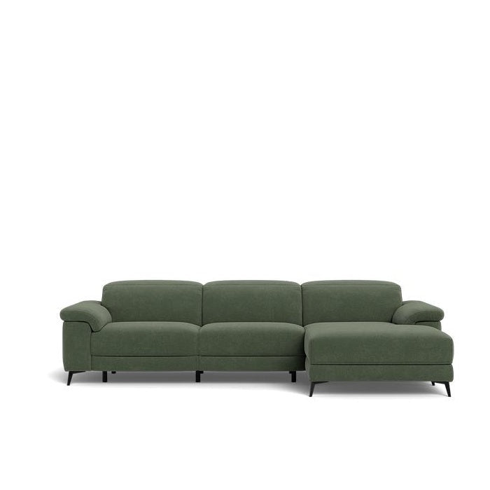 Tate 3 Seater Power Reclining Sofa with Chaise in Fabric - Paulas Home & Living