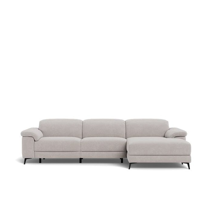 Tate 3 Seater Power Reclining Sofa with Chaise in Fabric - Paulas Home & Living
