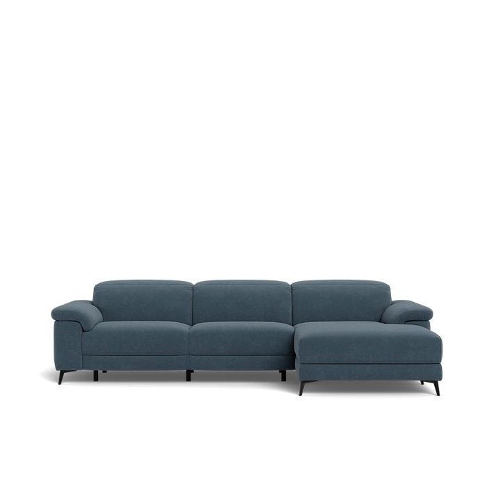 Tate 3 Seater Power Reclining Sofa with Chaise in Fabric - Paulas Home & Living