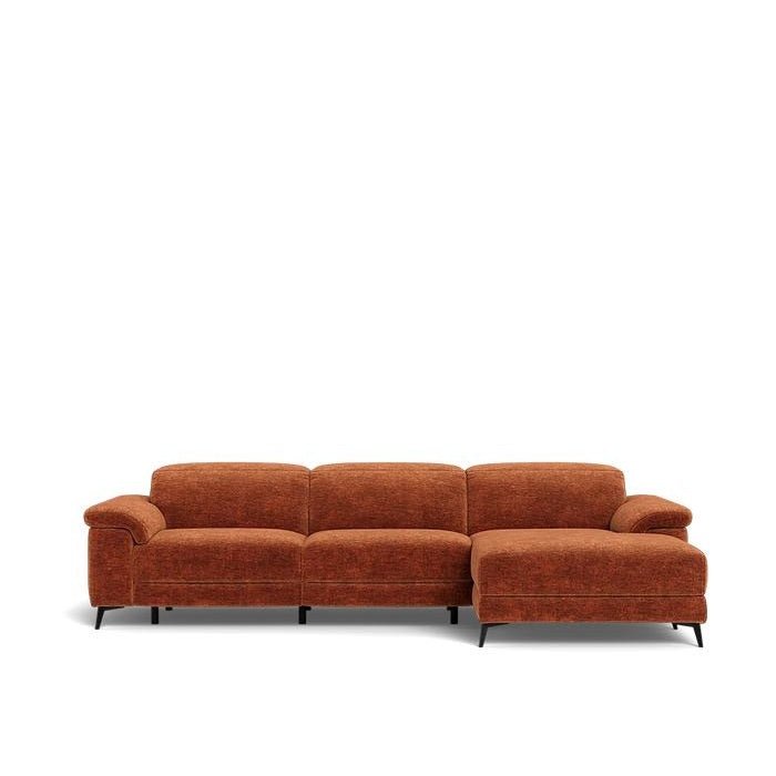 Tate 3 Seater Power Reclining Sofa with Chaise in Fabric - Paulas Home & Living