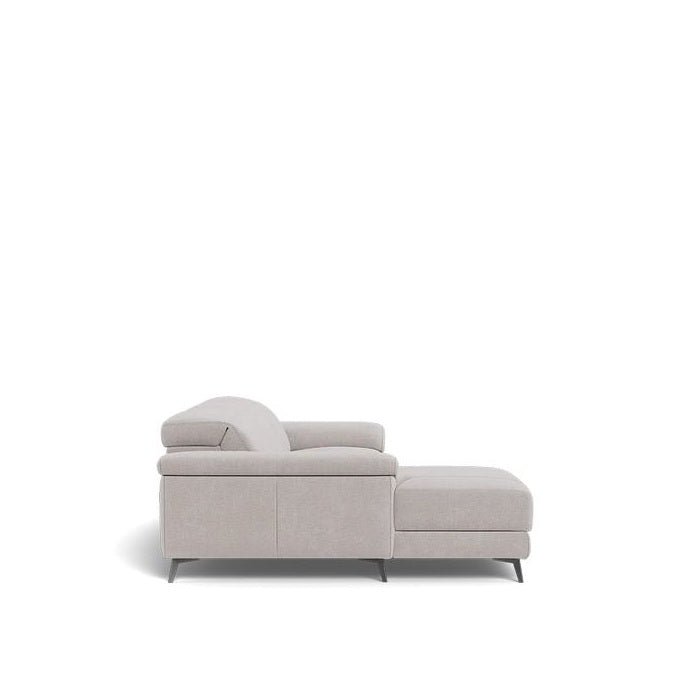 Tate 3 Seater Power Reclining Sofa with Chaise in Fabric - Paulas Home & Living