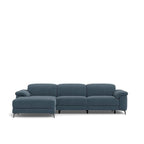 Tate 3 Seater Power Reclining Sofa with Chaise in Fabric - Paulas Home & Living