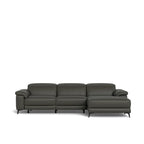 Tate 3 Seater Power Reclining Sofa with Chaise in Leather - Paulas Home & Living