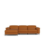 Tate 3 Seater Power Reclining Sofa with Chaise in Leather - Paulas Home & Living