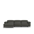 Tate 3 Seater Power Reclining Sofa with Chaise in Leather - Paulas Home & Living