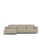 Tate 3 Seater Power Reclining Sofa with Chaise in Leather - Paulas Home & Living
