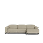 Tate 3 Seater Power Reclining Sofa with Chaise in Leather - Paulas Home & Living