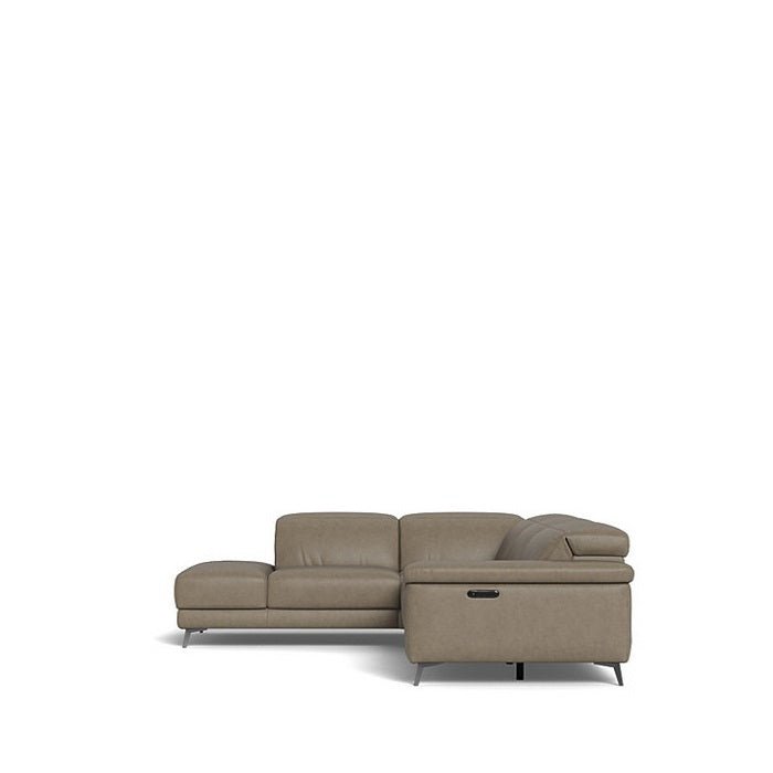 Tate 3 Seater Power Reclining Sofa with Chaise LHF in Leather - Paulas Home & Living