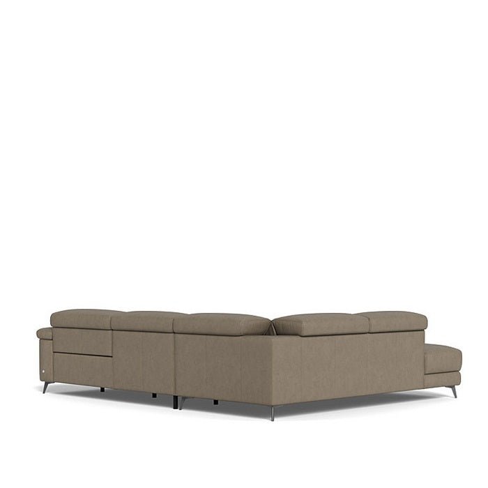 Tate 3 Seater Power Reclining Sofa with Chaise LHF in Leather - Paulas Home & Living