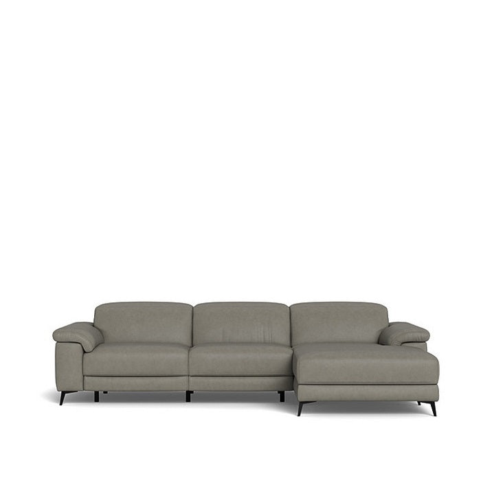 Tate 3 Seater Power Reclining Sofa with Chaise RHF in Leather - Paulas Home & Living