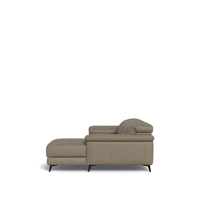 Tate 3 Seater Power Reclining Sofa with Chaise RHF in Leather - Paulas Home & Living