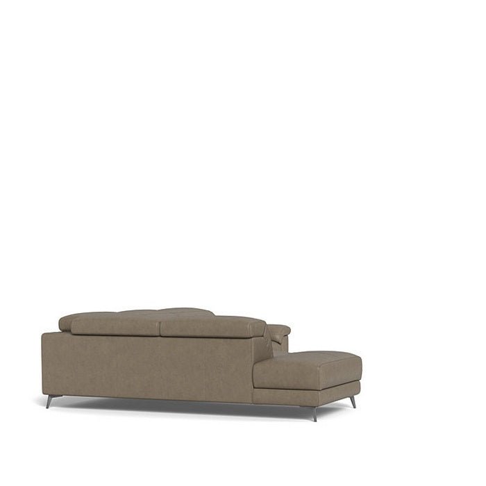 Tate 3 Seater Power Reclining Sofa with Corner Chaise LHF in Leather - Paulas Home & Living