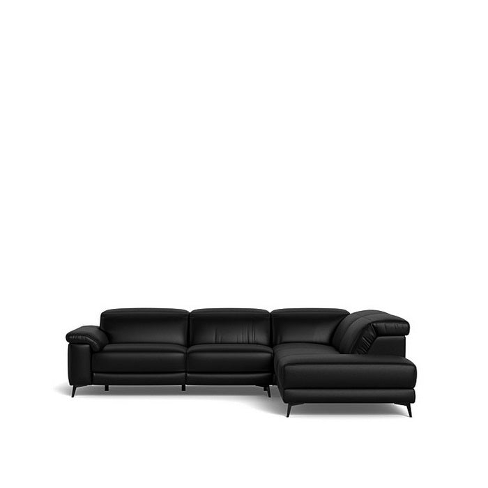 Tate 3 Seater Power Reclining Sofa with Corner Chaise RHF in Leather - Paulas Home & Living