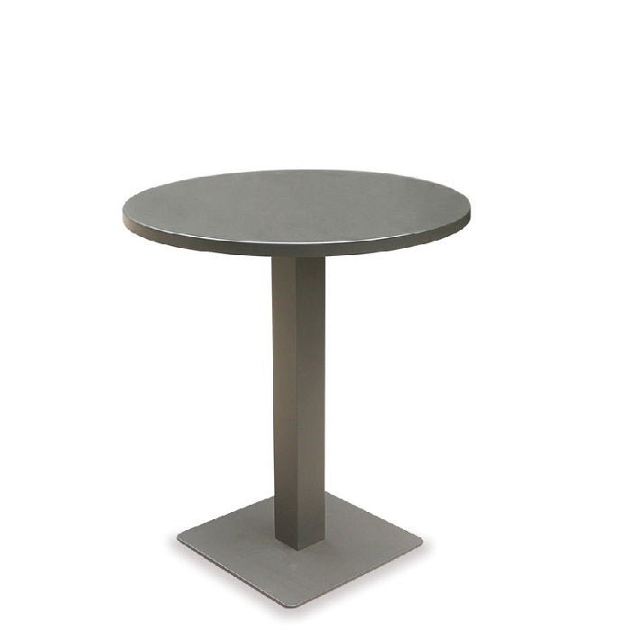 Taupo Outdoor Side Table - 600dia Gunmetal - Paulas Home & Living