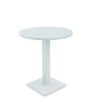 Taupo Outdoor Side Table - 600dia White - Paulas Home & Living