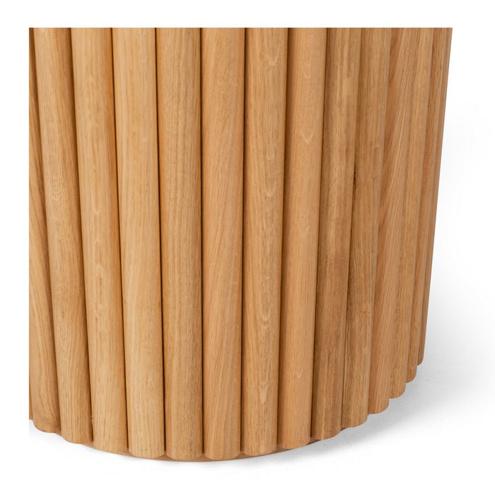 Terrazzo Round Dining Table 1200dia - Natural Oak Base - Paulas Home & Living