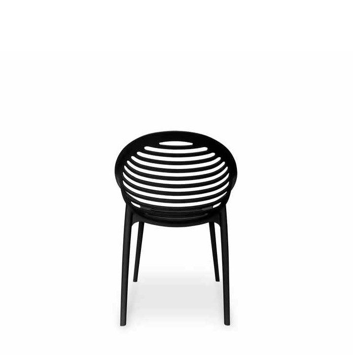 TIG Outdoor Chair - Black (Stackable) - Paulas Home & Living